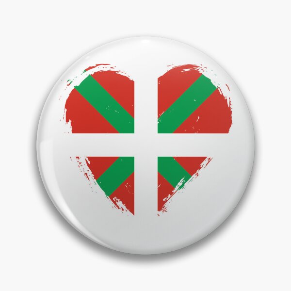 Item preview, Distressed Basque Country Flag Heart PV designed and sold by shitpostee.