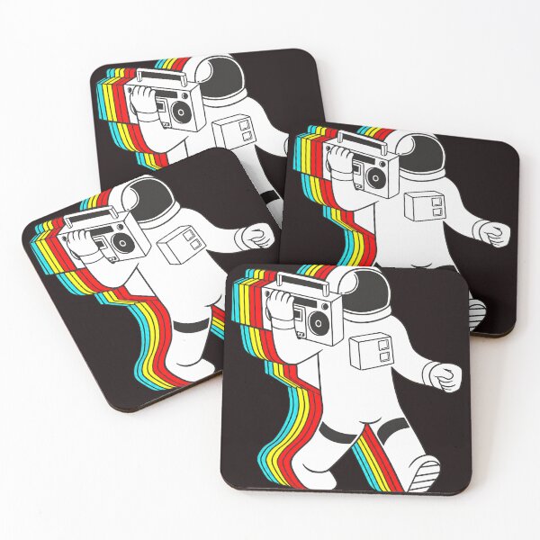 Item preview, Retro Astronaut Boombox Glitch Vibes designed and sold by noah-vyre.