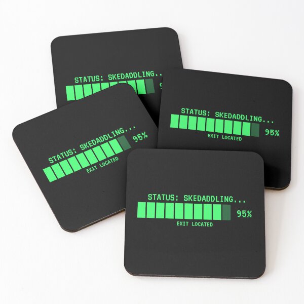 Item preview, Status Skedaddling Funny Retro Loading Bar designed and sold by danielliamgill.