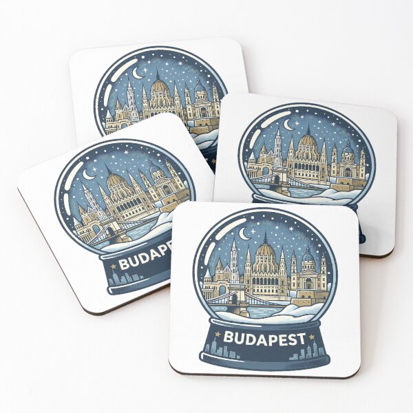 Item preview, Vintage Budapest Snow Globe Travel Badge designed and sold by k3rstman1.