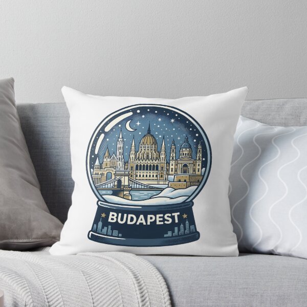 Item preview, Vintage Budapest Snow Globe Travel Badge designed and sold by k3rstman1.