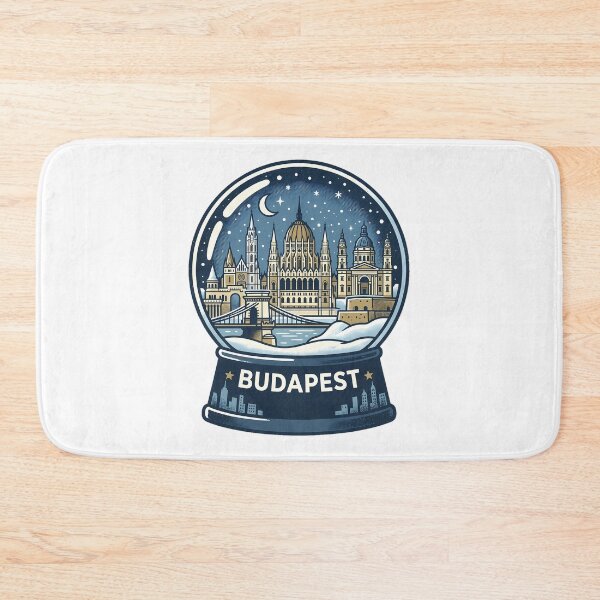 Item preview, Vintage Budapest Snow Globe Travel Badge designed and sold by k3rstman1.