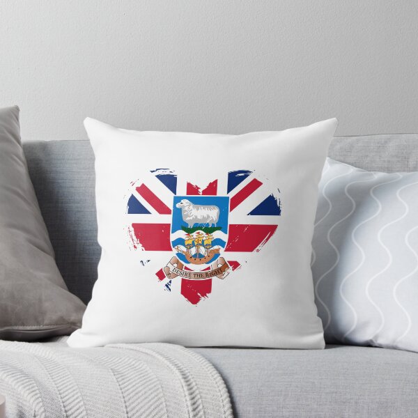 Item preview, Distressed Falkland Islands Flag Heart FK designed and sold by shitpostee.