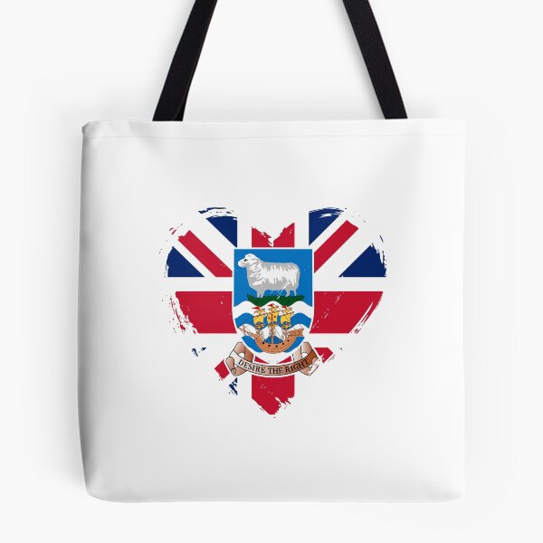 Item preview, Distressed Falkland Islands Flag Heart FK designed and sold by shitpostee.