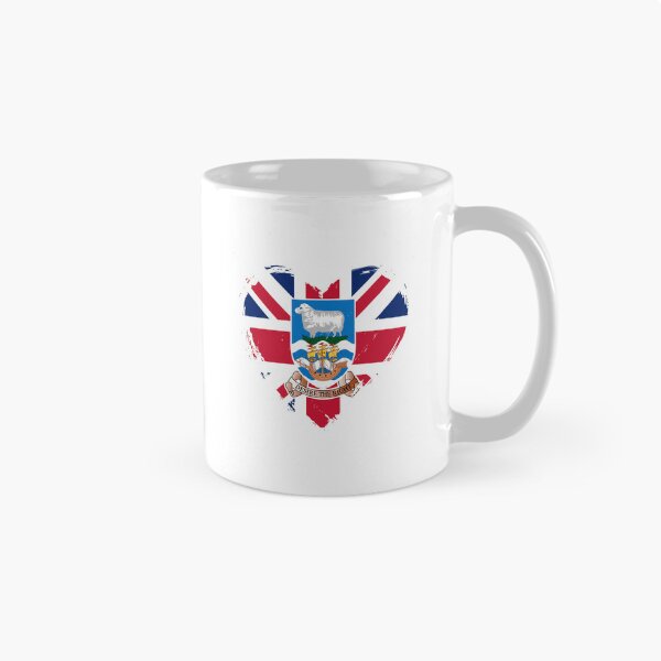 Item preview, Distressed Falkland Islands Flag Heart FK designed and sold by shitpostee.