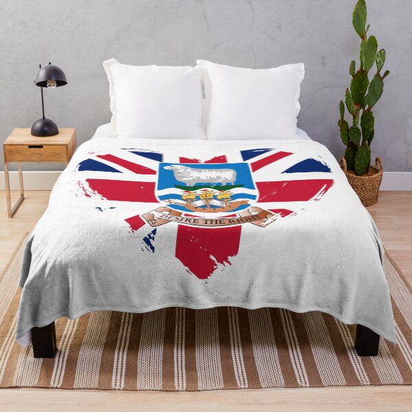 Item preview, Distressed Falkland Islands Flag Heart FK designed and sold by shitpostee.