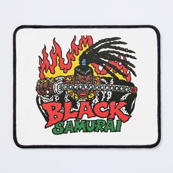 Item preview, Black Samurai Flaming Katana Warrior designed and sold by GrooveAndGlow.