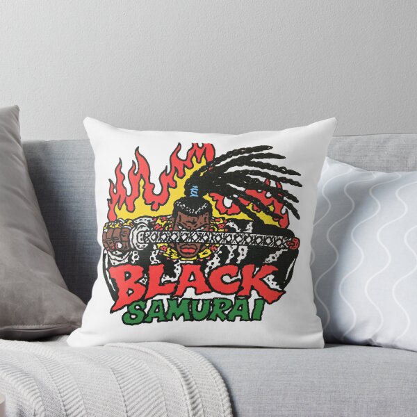 Item preview, Black Samurai Flaming Katana Warrior designed and sold by GrooveAndGlow.
