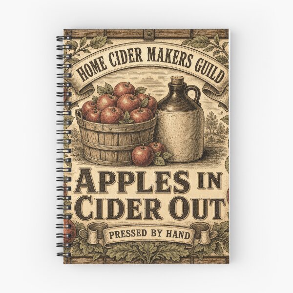 Item preview, Apples In Cider Out Cider Making Vintage Farmhouse Label designed and sold by BoosterShop.