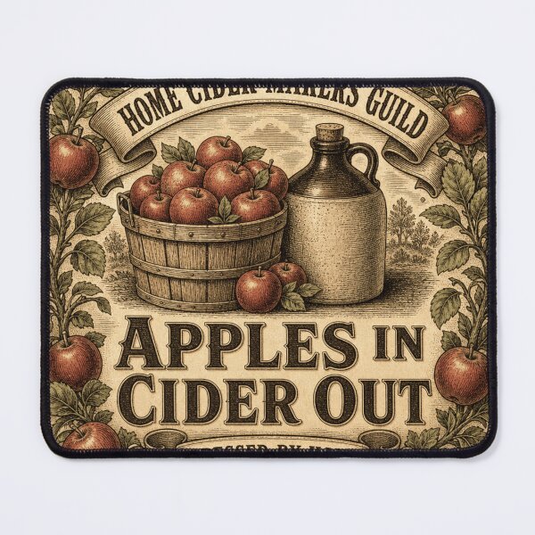 Item preview, Apples In Cider Out Cider Making Vintage Farmhouse Label designed and sold by BoosterShop.