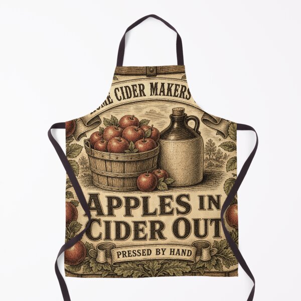 Item preview, Apples In Cider Out Cider Making Vintage Farmhouse Label designed and sold by BoosterShop.