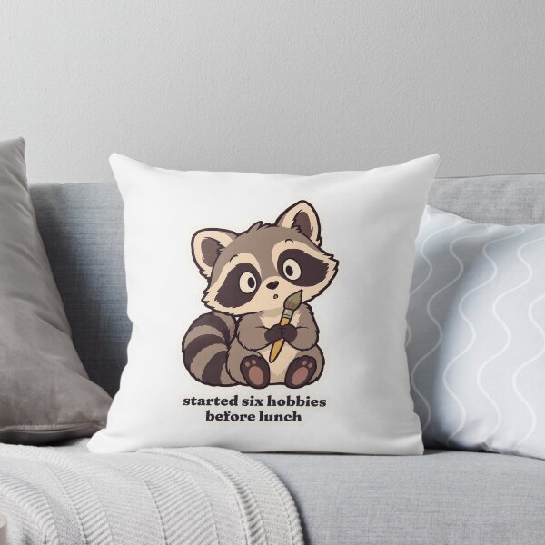 Item preview, ADHD Raccoon Started Six Hobbies Before Lunch designed and sold by OuqCreations.