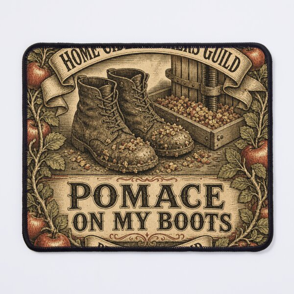 Item preview, Pomace On My Boots Cider Maker Funny Vintage Cidery Label designed and sold by BoosterShop.