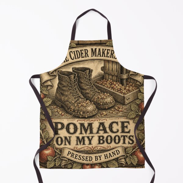 Item preview, Pomace On My Boots Cider Maker Funny Vintage Cidery Label designed and sold by BoosterShop.