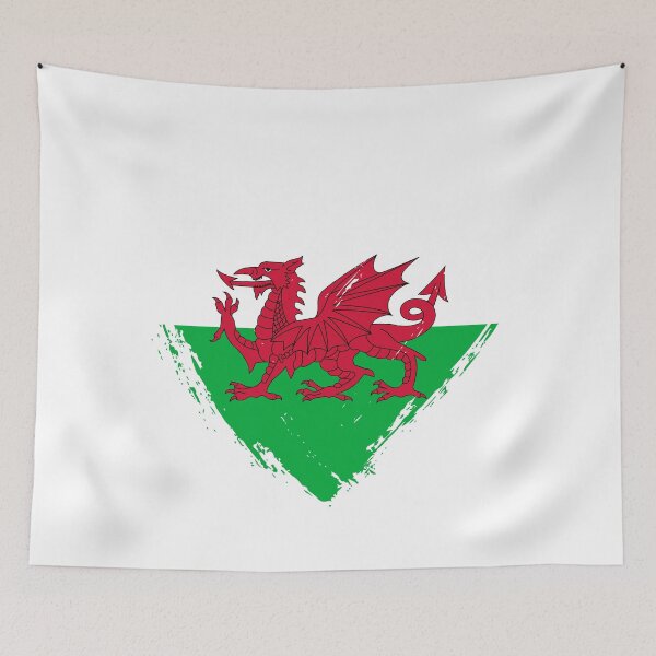 Item preview, Distressed Wales Flag Heart GB designed and sold by shitpostee.