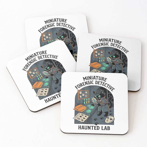 Item preview, Black Cat Forensic Detective designed and sold by PictoVibe.