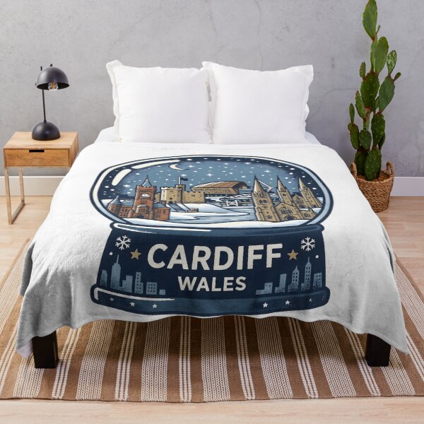 Item preview, Vintage Cardiff Snow Globe Travel Badge designed and sold by k3rstman1.