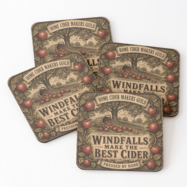 Item preview, Windfalls Make The Best Cider Windfall Apples Vintage Label designed and sold by BoosterShop.