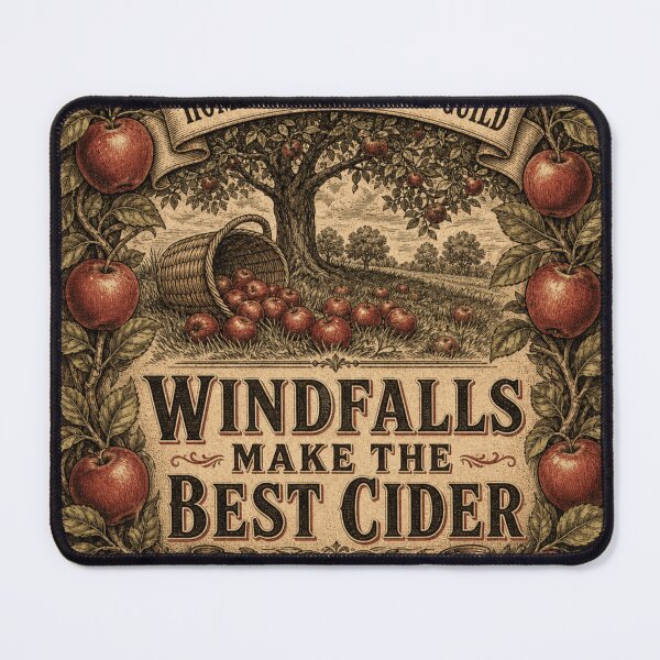 Item preview, Windfalls Make The Best Cider Windfall Apples Vintage Label designed and sold by BoosterShop.