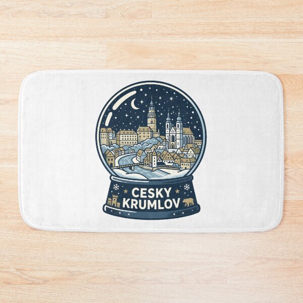 Item preview, Vintage Cesky Krumlov 1 Snow Globe Travel Badge designed and sold by k3rstman1.