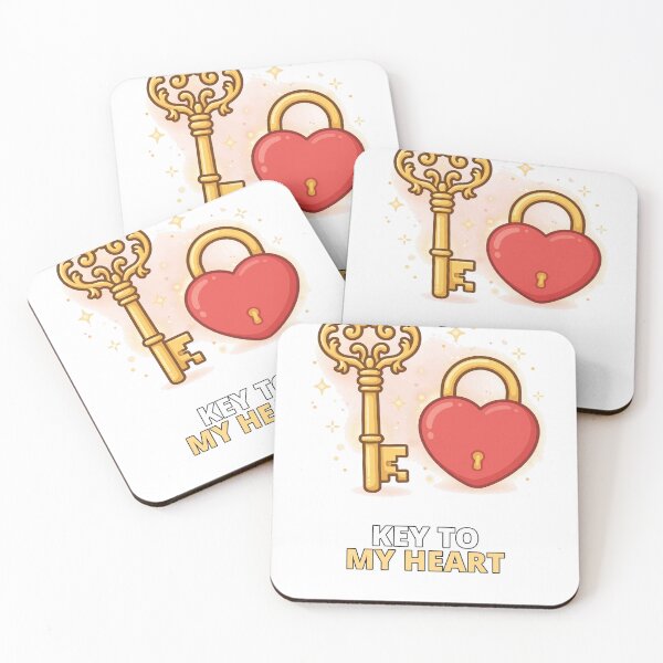 Item preview, Key to My Heart Lock Valentine designed and sold by ThreeFlyingAces.