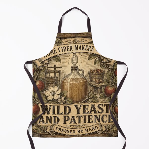 Item preview, Wild Yeast And Patience Craft Cider Fermentation Label designed and sold by BoosterShop.