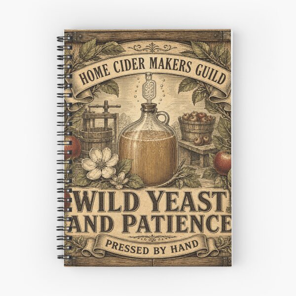 Item preview, Wild Yeast And Patience Craft Cider Fermentation Label designed and sold by BoosterShop.