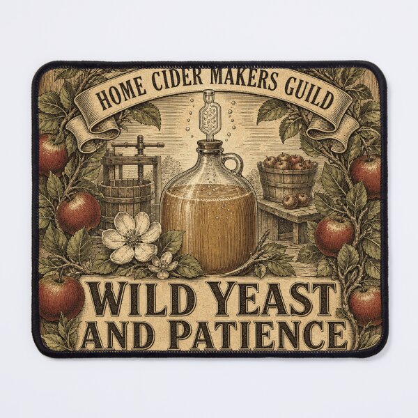 Item preview, Wild Yeast And Patience Craft Cider Fermentation Label designed and sold by BoosterShop.