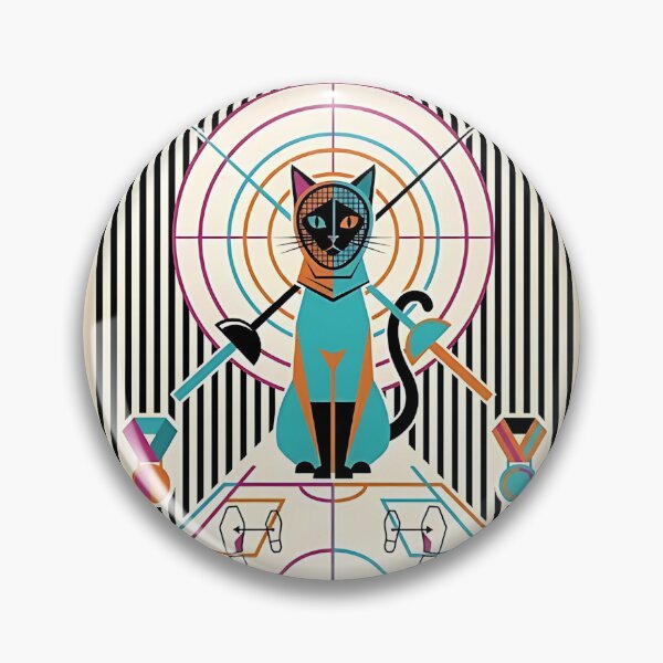 Item preview, Siamese Cat Fencing Champion designed and sold by PictoVibe.