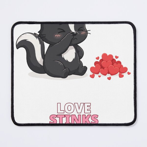 Item preview, Love Stinks Funny Skunk Anti Valentine designed and sold by ThreeFlyingAces.