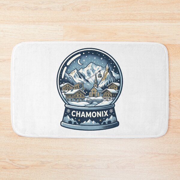 Item preview, Vintage Chamonix Snow Globe Travel Badge designed and sold by k3rstman1.