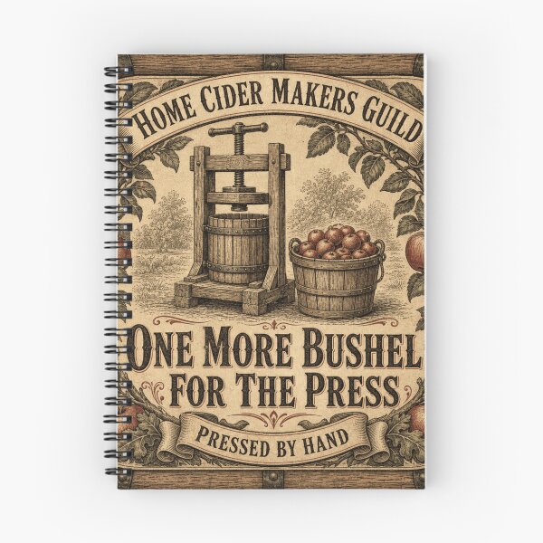 Item preview, One More Bushel For The Press Homemade Cider Vintage Label designed and sold by BoosterShop.