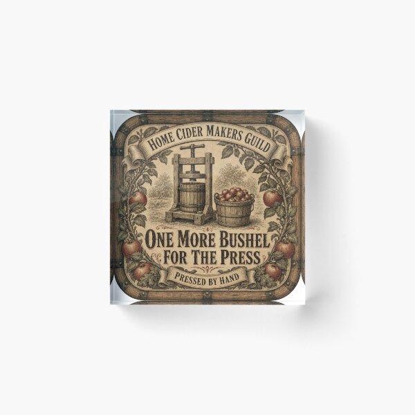 Item preview, One More Bushel For The Press Homemade Cider Vintage Label designed and sold by BoosterShop.