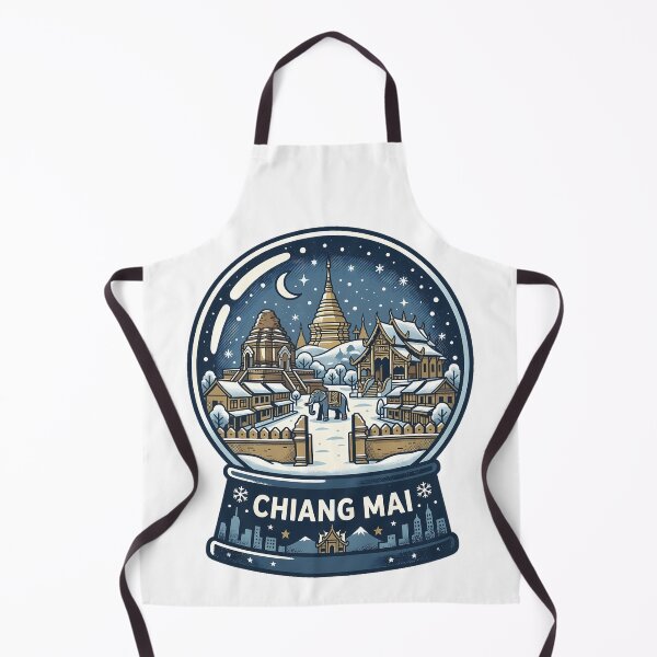 Item preview, Vintage Chiang Mai Snow Globe Travel Badge designed and sold by k3rstman1.