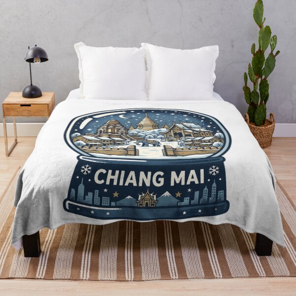 Item preview, Vintage Chiang Mai Snow Globe Travel Badge designed and sold by k3rstman1.