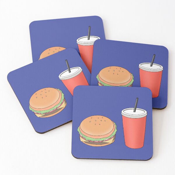 Item preview, Delicious Burger and Soda Drink designed and sold by ubborn.