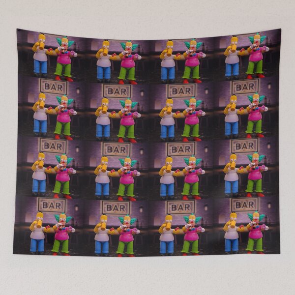 Item preview, Homer “Hey Krusty let’s party“ Krusty “Let’s Party all night long” designed and sold by Johnnyphotographyactshop.