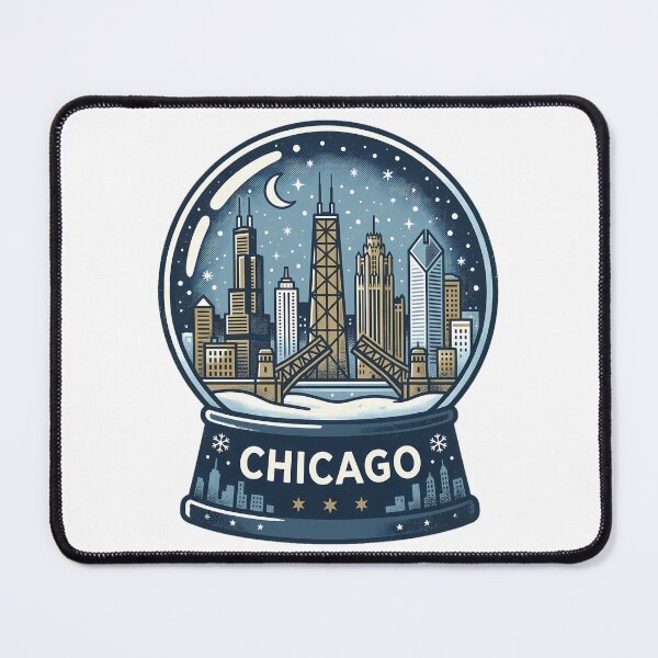 Item preview, Vintage Chicago Snow Globe Travel Badge designed and sold by k3rstman1.
