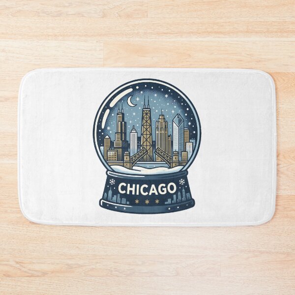 Item preview, Vintage Chicago Snow Globe Travel Badge designed and sold by k3rstman1.