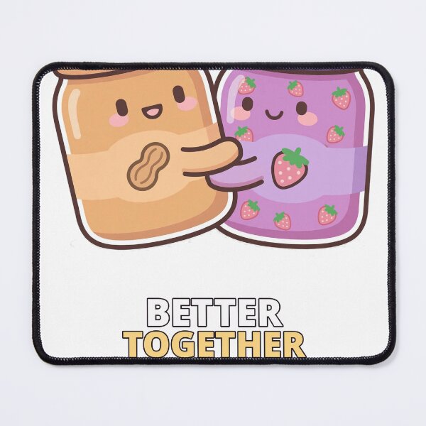 Item preview, Better Together Peanut Butter Jelly Valentine designed and sold by ThreeFlyingAces.