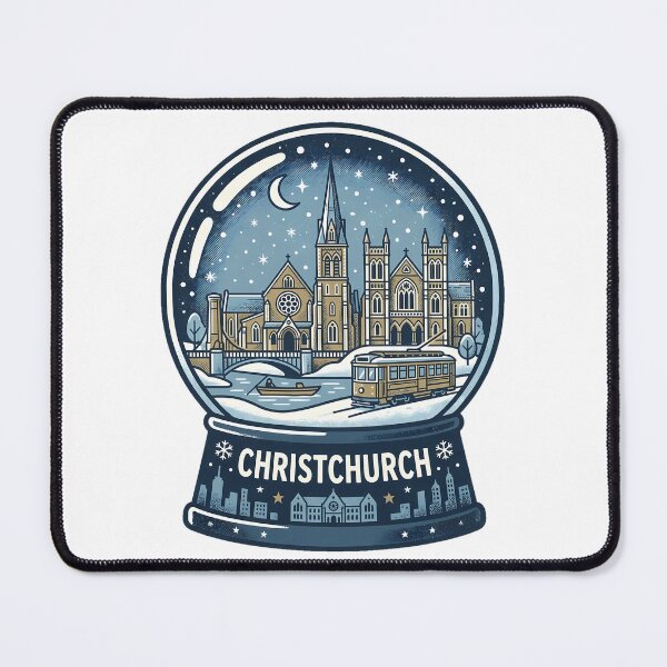 Item preview, Vintage Christchrist Snow Globe Travel Badge designed and sold by k3rstman1.