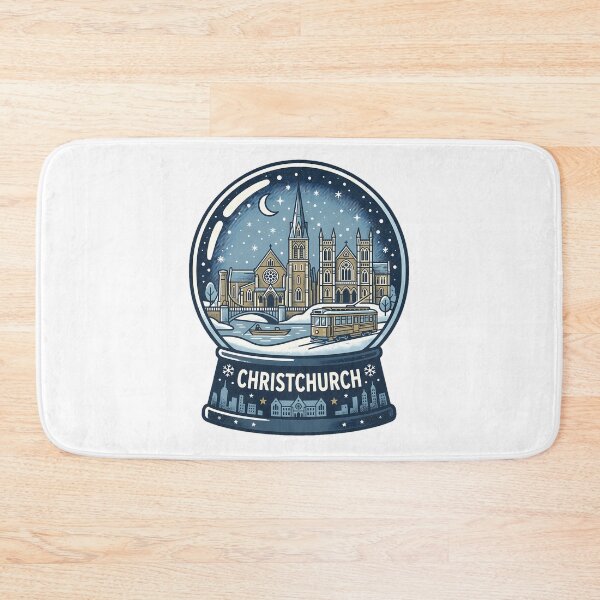 Item preview, Vintage Christchrist Snow Globe Travel Badge designed and sold by k3rstman1.