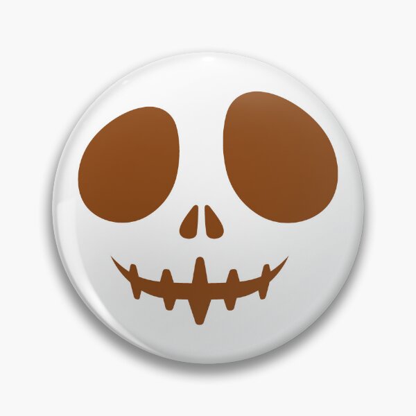 Item preview, Brown Creepy Grin Skeleton Face Halloween Design designed and sold by pattern-archive.