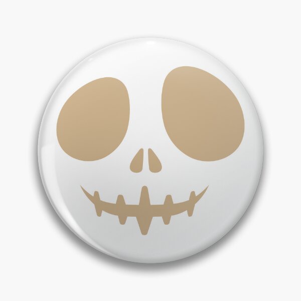 Item preview, Tan Creepy Grin Skeleton Face Halloween Design designed and sold by pattern-archive.