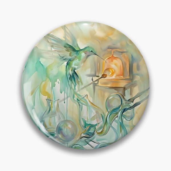 Item preview, Hummingbird Glassblowing Artist designed and sold by PictoVibe.