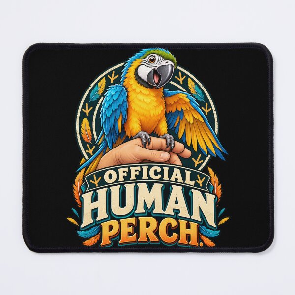Item preview, Official Human Perch Funny Parrot designed and sold by Knightzoro Studio.