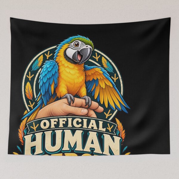 Item preview, Official Human Perch Funny Parrot designed and sold by Knightzoro Studio.