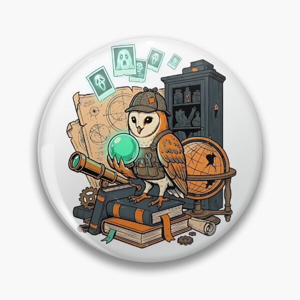 Item preview, Barn Owl Paranormal Investigator designed and sold by PictoVibe.