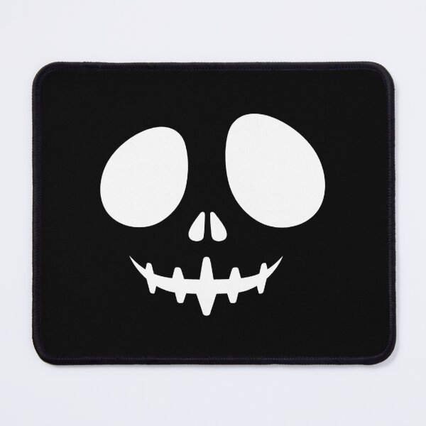 Item preview, White Creepy Grin Skeleton Face Halloween Design designed and sold by pattern-archive.