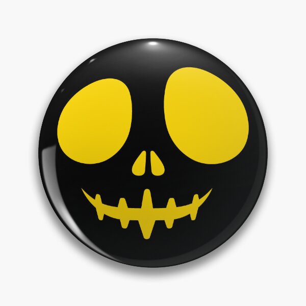 Item preview, Gold Creepy Grin Skeleton Face Halloween Design designed and sold by pattern-archive.